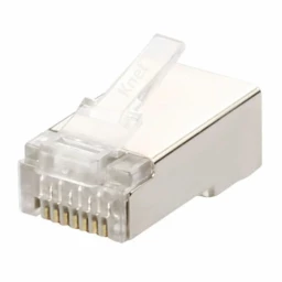 سوکت فلزی RJ45 CAT6 کی نت STP بسته 100 عددی