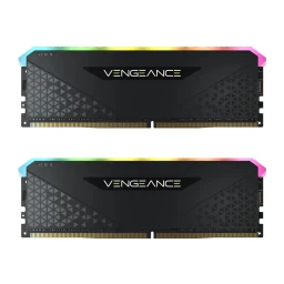 رم کورسیر VENGEANCE RGB RS Black 32GB 16GBx2 3200MHz CL16