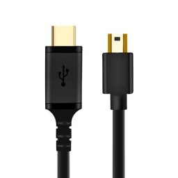 کابل تبدیل Type-C به Mini USB 5pin کی نت پلاس مدل KP-CUC5P12 طول 1.2 متر