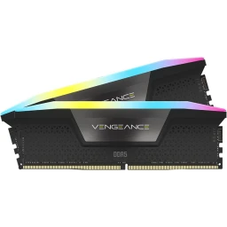 رم دسکتاپ DDR5 دو کاناله 6000 مگاهرتز CL30 کورسیر مدل VENGEANCE RGB ظرفیت 96 گیگابایت