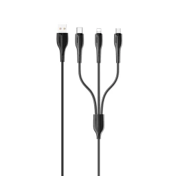 کابل تبدیل 1متری USB به microUSB/لایتنینگ/USB-C  یوسمز S-SJ374 U38