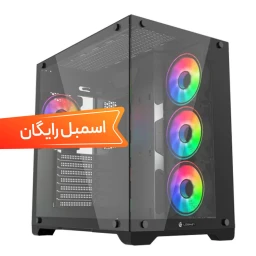 کیس اسمبل شده لاجیکی مدل C584B Core i5-14400 LGA 1700/Prime B760M-A D4-CSM/32GB/Dual GeForce RTX 4060 EVO OC Edition 8GB GDDR6/1TBSSD