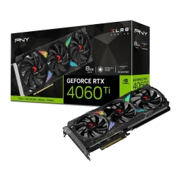 کارت گرافیک پی ان وای مدل RTX 4060TI XLR8 8GB Triple Fan ARGB